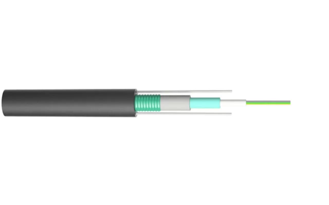 Type de tube central Câble optique blindé léger