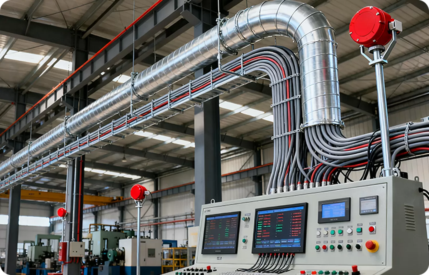 Câblage du système de détection incendie